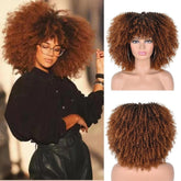 Short Afro Curly Lace Wig - Anellace